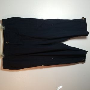 Chaps 16w navy blue capris 100% cotton